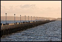 Berkeley Pier at sunset. Berkeley, California, USA (color)