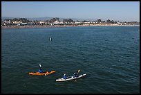 Sea kayakers. Santa Cruz, California, USA (color)