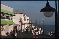 On the pier. Santa Cruz, California, USA (color)