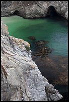 Green waters of China Cove. Point Lobos State Preserve, California, USA