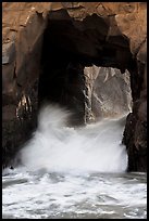 Wave flowing through Pfeiffer Beach. Big Sur, California, USA ( color)