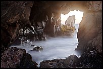 Looking through Pfeiffer Beach arch. Big Sur, California, USA ( color)