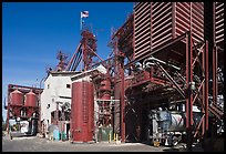 Grain elevator, Oakdale. California, USA ( color)