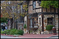 Street lined up with galleries. Carmel-by-the-Sea, California, USA ( color)