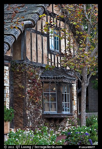 Half-timbered house. Carmel-by-the-Sea, California, USA (color)