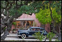 Classic car on Ocean Avenue. Carmel-by-the-Sea, California, USA (color)