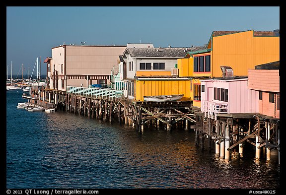 Pier, Monterey Harbor. Monterey, California, USA