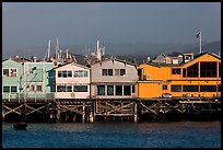 Fishermans wharf pier. Monterey, California, USA (color)