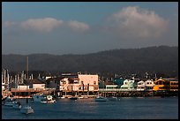 Fishermans wharf, Monterey harbor. Monterey, California, USA (color)