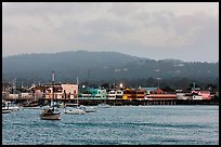 Monterey harbor, evening. Monterey, California, USA ( color)