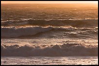 Storm surf at sunset. Carmel-by-the-Sea, California, USA (color)