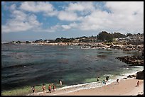 Lovers Point beach. Pacific Grove, California, USA (color)