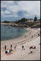 Beach, Lovers Point Park. Pacific Grove, California, USA