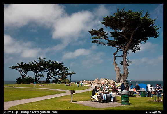 Lovers Point Park. Pacific Grove, California, USA (color)