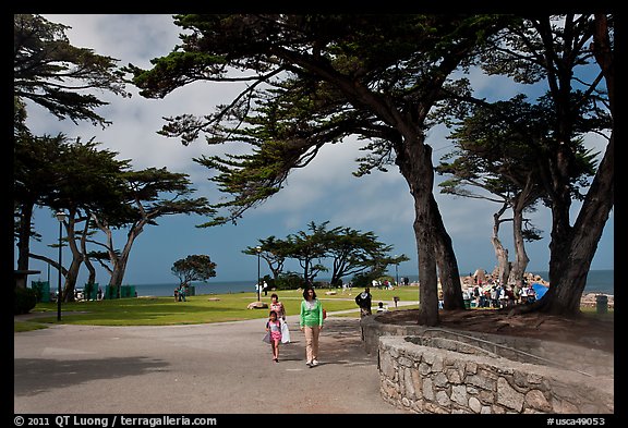 Lovers Point Park. Pacific Grove, California, USA (color)