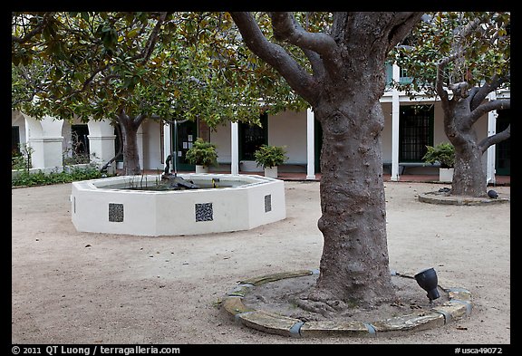 Pacific House courtyard. Monterey, California, USA (color)