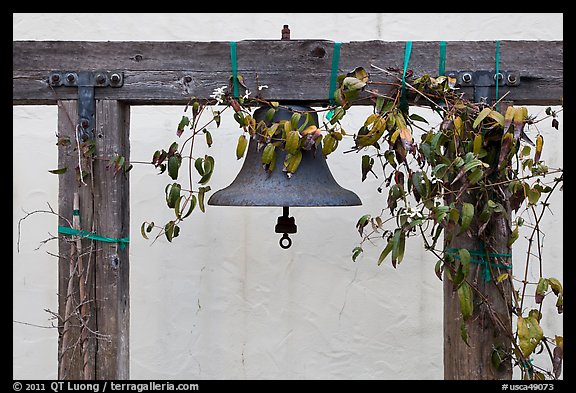 Historic bell. Monterey, California, USA (color)