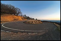 Hairpin curve, Mt Hamilton road. San Jose, California, USA