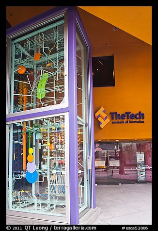 Two-story Rube Goldberg machine, Tech Museum. San Jose, California, USA