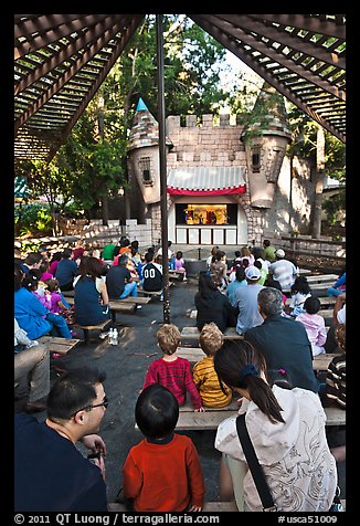Puppet Theatre, Happy Hollow Park. San Jose, California, USA (color)