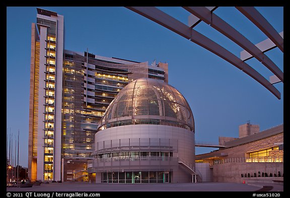 City Hall at dusk. San Jose, California, USA (color)