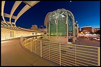 Rotunda at night, San Jose City Hall. San Jose, California, USA