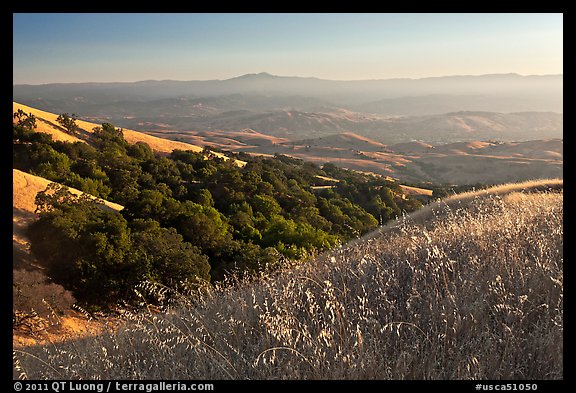 View from Evergreen Hills. San Jose, California, USA