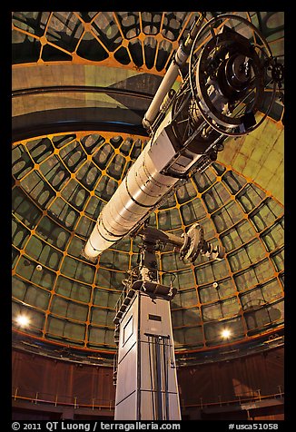 Lick Refractor (third-largest refracting telescope in the world). San Jose, California, USA