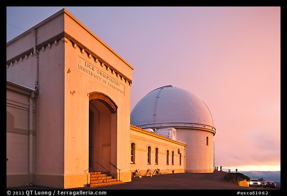 University of California Lick Observatory at sunset. San Jose, California, USA