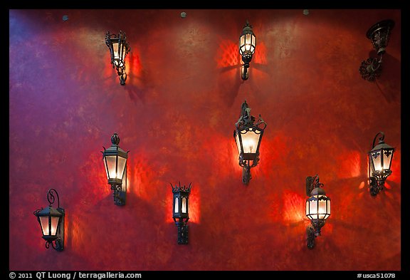 Lights. Santana Row, San Jose, California, USA