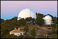 Lick observatory domes. San Jose, California, USA (color)