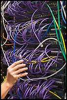 Data center equipment. Menlo Park,  California, USA ( color)