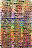 Silicon wafers, Intel Museum. Santa Clara,  California, USA ( color)
