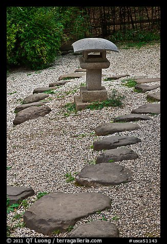 Zen garden, Hakone Estate. Saragota,  California, USA