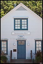 Independence Hall 1884. Woodside,  California, USA (color)