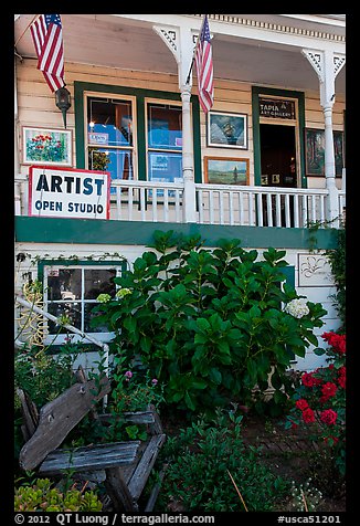 Art gallery, Sausalito. California, USA (color)