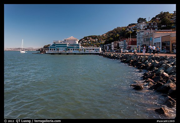 Waterfront, Sausalito. California, USA (color)