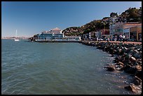 Waterfront, Sausalito. California, USA (color)