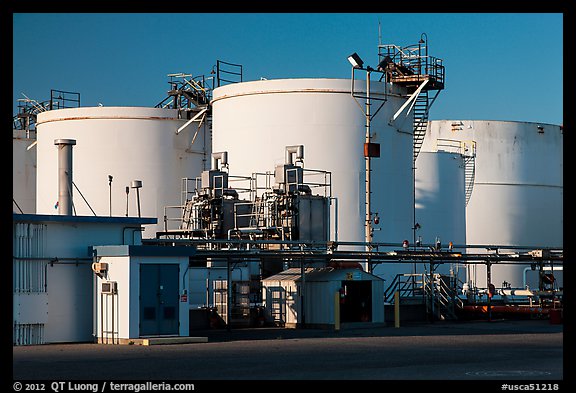 Oil tanks, Richmond. Richmond, California, USA (color)