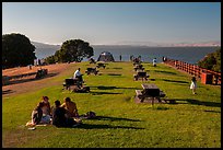 Grassy picnic area, China Camp State Park. San Pablo Bay, California, USA ( color)
