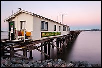 Marin Rod and Gun Club pier. San Pablo Bay, California, USA ( color)