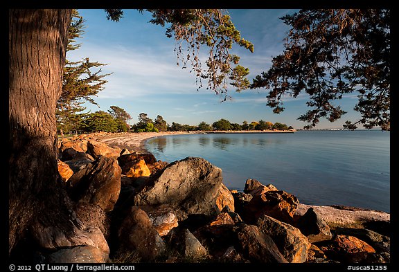 Beach, Robert W Crown Memorial State Beach. Alameda, California, USA (color)