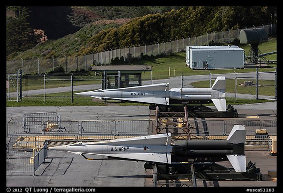 Nike missiles. California, USA (color)