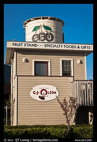 Historic fruit stand, Sunnyvale. California, USA (color)