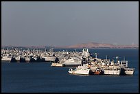 Ghost fleet in Suisin Bay. Martinez, California, USA ( color)