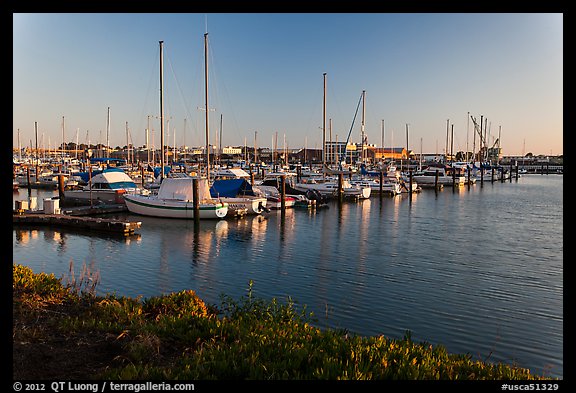 Harbor, Vallejo. San Pablo Bay, California, USA (color)