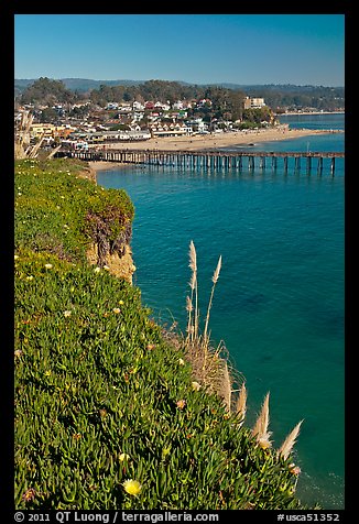 Pier and village. Capitola, California, USA (color)