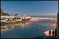 Creek and beach. Capitola, California, USA ( color)