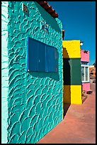 Colorful beach houses. Capitola, California, USA ( color)