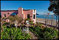 Cottages and beach. Capitola, California, USA ( color)